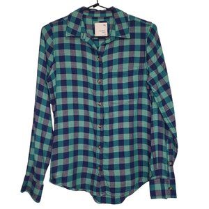 Favorite Modal Blue Plaid Shirt